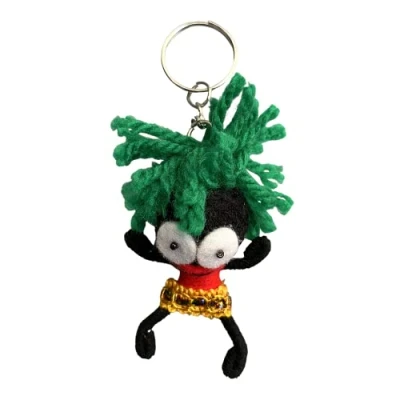 Image of Voodoo String Doll Keychain, Design T255
