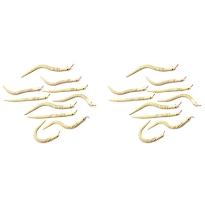 Image of TORR 20Pcs 12 Inch Unfinished Wooden Wiggly Snakes Jointed Flexible Snake Blank Animal Model Crafts Toys for Arts