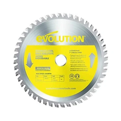 Image of Evolution Power Tools EVOBLADESS Stainless Steel Carbide Tipped Blade, 180 mm