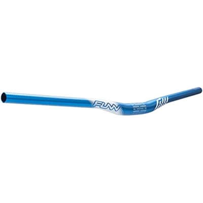 Image of Funn Full On Mountain Bike Handlebar with Bar Clamp 31.8mm and Width 810mm, Tough Lightweight Alloy Riser for MTB, BMX Road Bike, Rise 15mm MTB (Blue)