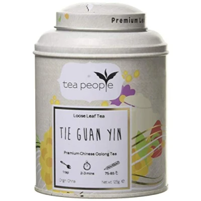 Image of Tea People Tie Guan Yin, 125 g Loose Leaf in Tin Caddy, TGY 125g