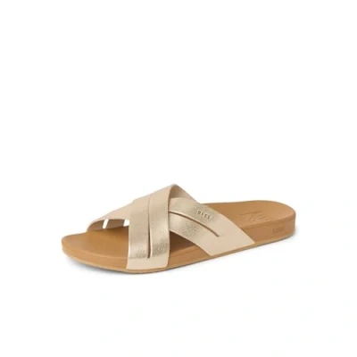 Image of Reef Women&#039;s Cushion Spring Bloom Flip Flop, Champagne, 3.5 UK