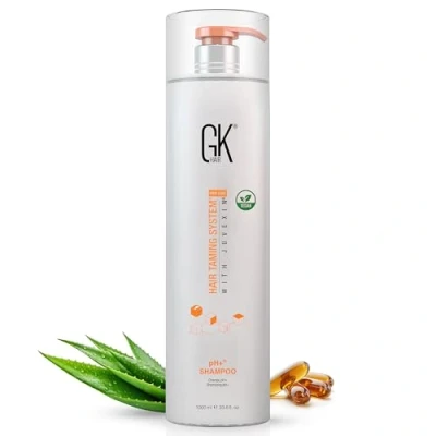 Image of GK HAIR Global Keratin pH+ Pre Treatment Clarifying Shampoo for Deep Cleansing Removes Impurities with Aloe Vera Vitamins and Natural Oils 1000 ml