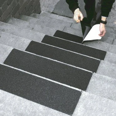 Image of Anti Slip Treads/Non Self Adhesive Step Covers Black, Pack of 5