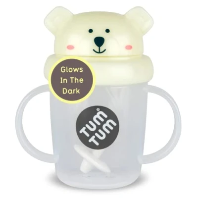Image of TUM Tippy Up Free Flow Sippy Cup (No Valve), for Toddlers, 200ml, BPA (Pete Polar Bear S3)