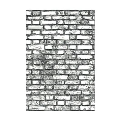 Image of Sizzix 3 D Texture Fades Embossing Folder Mini Brickwork by Tim Holtz, 665462, Multicolor, One Size