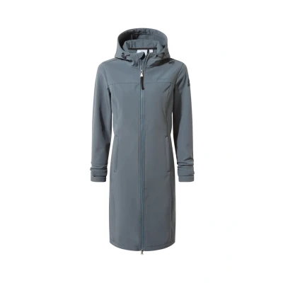 Image of TOG24 Marina Womens Softshell Jacket. A Long Made From Breathable, Water Resistant &amp; Windproof Fabric With Cosy Microfleece Inside.