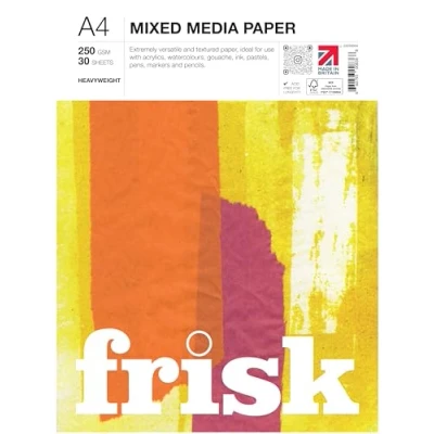 Image of Frisk 23250004 Mixed Media Paper Pad A4, White