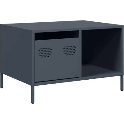 Image of vidaXL Coffee Table Anthracite 68.5x50x43.5 cm Cold rolled Steel