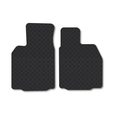 Image of Rubber Car Mats Compatible with Porsche Boxster (2006 2012) Tailored Fit Floor Set Accessory Black Custom 4 Pieces Clips Anti Slip Backing, Heavy Duty &amp; Waterproof