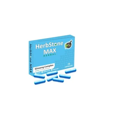 Image of HERBSTONE MAX 450MG Strong Supplement Capsule, Immediate Effect, Maximum Duration,Enhancement Supplements Power from Nature, Herbal Active Ingredients! (Pack of 10 Capsules)
