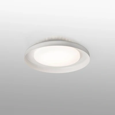 Image of Dolmen LED White Flush Ceiling Lamp 40cm