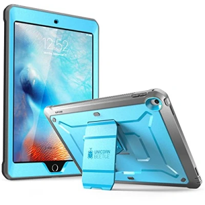 Image of SUPCASE Unicorn Beetle Pro Series Heavy Duty Full Body Rugged Protective Case with Kickstand for 9.7 Inch Apple iPad 5th/6th Generation (2017/2018 Release), Blue