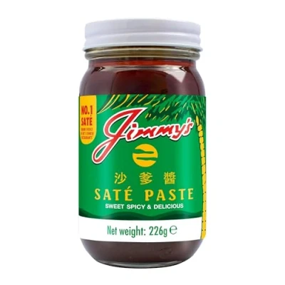 Image of Jimmy&#039;s Saté Satay Sauce 226G Peanut Bumbu Kacang Sambal Kacan Indonesian Thai Cooking Malaysian (Pack of 1)