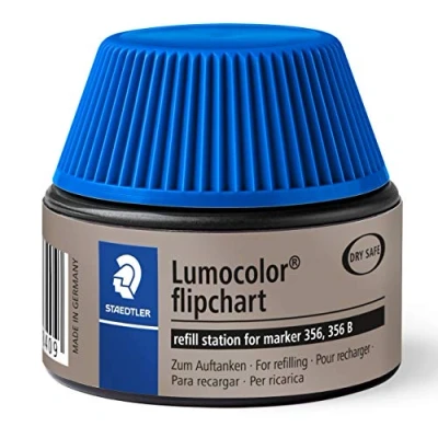 Image of Staedtler Lumocolor Flipchart Marker Refill Station 488 56 for Markers 356/B Blue
