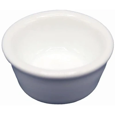 Image of Melody Jane Dolls House White Glazed Mixing Bowl Dish Ceramic Kitchen Dining Room Accessory
