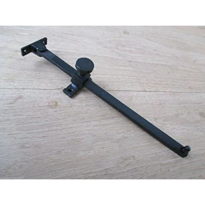 Image of IRONMONGERY WORLD® 250mm/10&quot; Black Antique CAST Iron Sliding Screw Down Stay Lock Window Casement