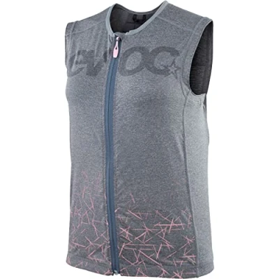Image of EVOC PROTECTOR VEST WOMEN Women&#039;s armour vest, protective clothing for action sports (size: L, LITESHIELD PLUS back protector, EVA padding, AIROFLEX hip belt), Carbon Grey
