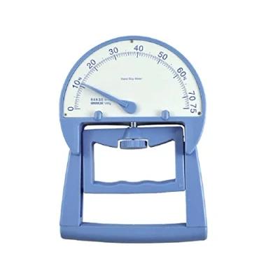 Image of GIMA Smedley Dynamometer, Hand Grip Meter, Spring Type, to Measure Strength, Calibrated 100 kg/220 lb, Aluminium, Professional Use
