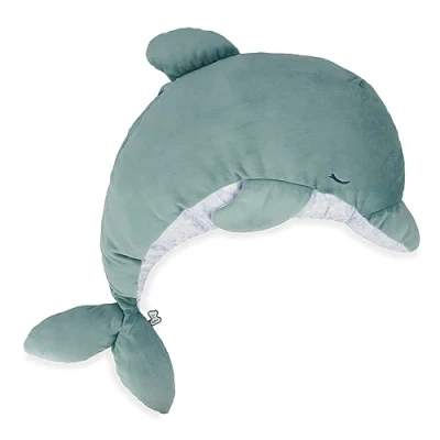 Image of Kaloo Petit Calme 60 cm Green Dolphin Plush Baby’s Soothing Soft Toy Large Scalable Fluffy with Lavender Sachet 0 Months +, K211000