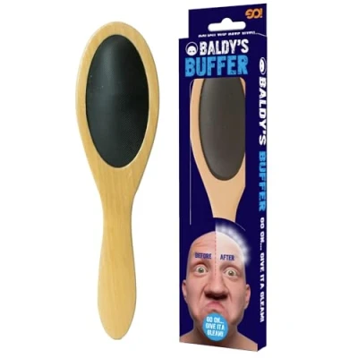 Image of Funtime Gifts Baldy&#039;s Buffer the Ultimate Buffing Brush for Follically Challenged