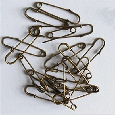 Image of YEQIN (TM) Pack of 50 Gold Kilt Safety Pins 38mm 1.5&quot;