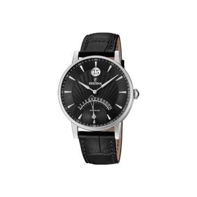 Image of Festina Mens Multi dial Quartz Watch with Leather Strap F16984/4