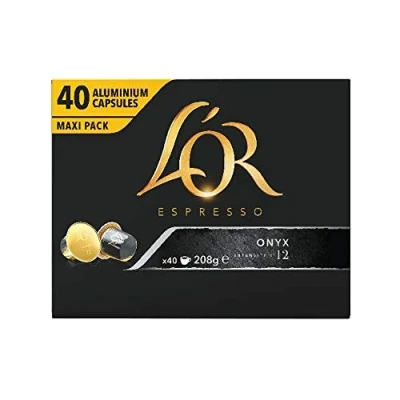 Image of L&#039;Or Forza, Onyx, Or Ristretto Coffee Pods 40&#039;s (Nespresso Compatible Capsules) (L&#039;Or 1 x 40 Pods)