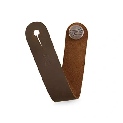 Image of Levy&#039;s Leathers Headstock Strap Adapter for Acoustic Guitars; Brown Leather (MM18CH BRN)