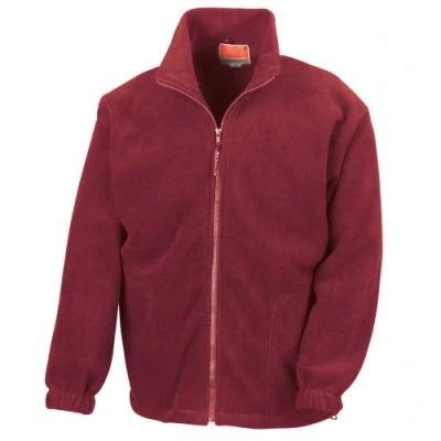 Image of Result Mens Full Zip Active Fleece Anti Pilling Jacket (L) (Burgundy)