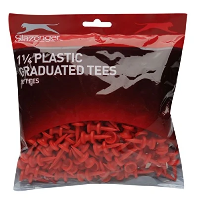 Image of Slazenger Unisex Grad Bumper Pack Golf Tees Red 180pk One Size