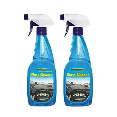 Image of Fastcar 2 x WINDOW &amp; GLASS CLEANER 750ml NO SMEAR FORMULA