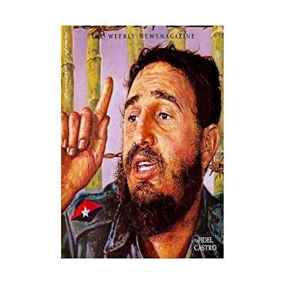 Image of Wee Blue Coo Magazine Cover Cuban President Fidel Castro Wall Art Print