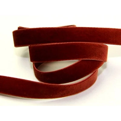 Image of Berisfords 9mm Velvet Ribbon Mini roll 5m 9706 Havanne per 5 metre