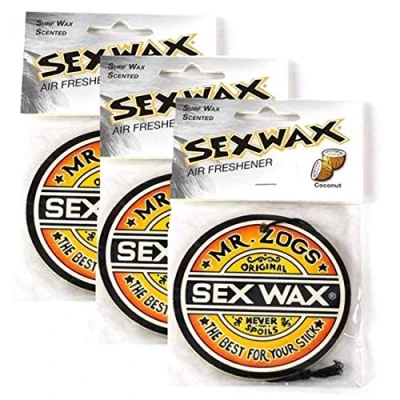 Image of Sex Wax Car Air Freshener Coconut Scent 3 Pack