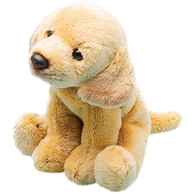 Image of Suki Sitting Yellow Labrador Dog Soft Toy