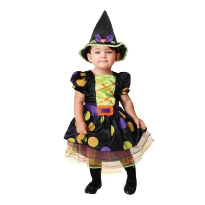 Image of (PKT) (PDBW12) Child Girls Cauldron Cutie Witch Costume (6 12m)