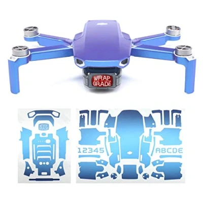 Image of Wrapgrade Skin Sticker compatible with DJI Mavic Mini (CELESTE BLUE)