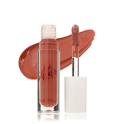 Image of AQUAPURITY Phoera® Cushiony High Shine Lip Gloss 3ml Pigmented Moisturising Non Sticky clear lipgloss (114 Bliss)