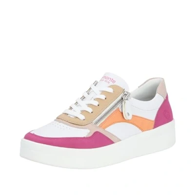 Image of Remonte Women&#039;s D0j01 Sneaker, Magenta White Rose Tan Salmon 84, 6.5 UK