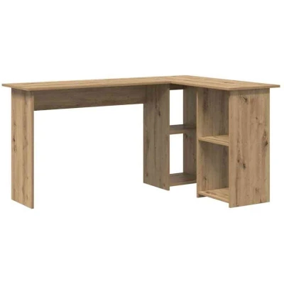 Image of vidaXL Artisan oak Computer Desk Particle board Medium