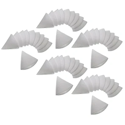 Image of vhbw 50x Conical Filter Compatible with Zehnder ComfoValve Luna E125 Ventilation System Exhaust Air G4, DN 100 White