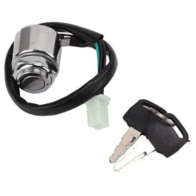 Image of Lgnition Starter Switch,4 Wire Ignition Key Switch for 50cc 70cc 90cc 110cc 125cc 250cc ATV Quad Dirt Bike Scooter Motorcycle
