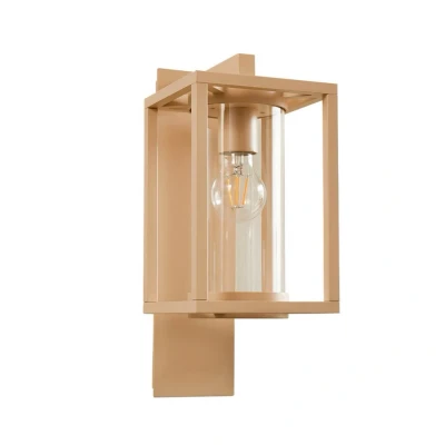 Image of Lucande outdoor wall light Ferda, pendant, beige, IP44, E27