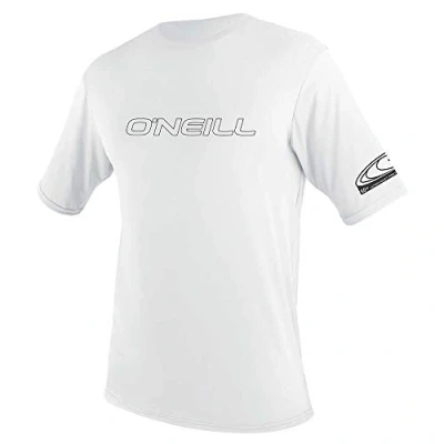 Image of O&#039;Neill Youth Basic Skins Short Sleeve Sun Shirt White, 10