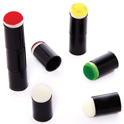 Image of Baker Ross FC925 Finger Sponge Dabbers Pack of 10, Kids Painting Tools, Painting, Arts and Crafts