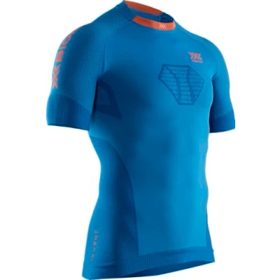 Image of X BIONIC Men Invent 4.0 Run Speed Short Sleeve Shirt Namid Red/Kurkuma Orange, Large