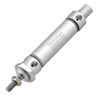 Image of Heschen Pneumatic Slim Air Cylinder, MAL 20 50, PT1/8&#039;&#039; Port, 20mm Bore, 50mm Stroke, Double Acting