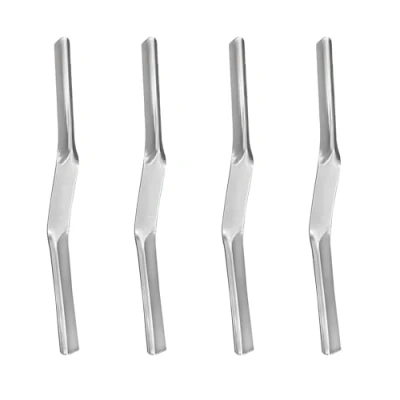 Image of 4 PCS Double End Mortar Finishing Tool,Brick Jointer Tool, 1/2 inch x 5/8 Widths Pointing Tool,High Quality Carbon Steel,Proops Ended Brick for Builders and Bricklayers.