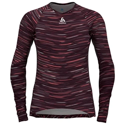 Image of Odlo ZEROWEIGHT CERAMIWARM Women&#039;s Long Sleeved Cycling Top, winetasting, S